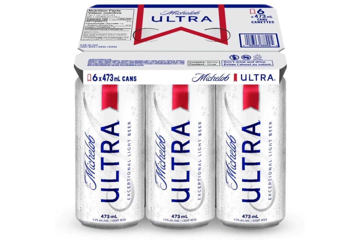 Michelob ultra light beer 6x473 ml (6 x 6x473 ml)