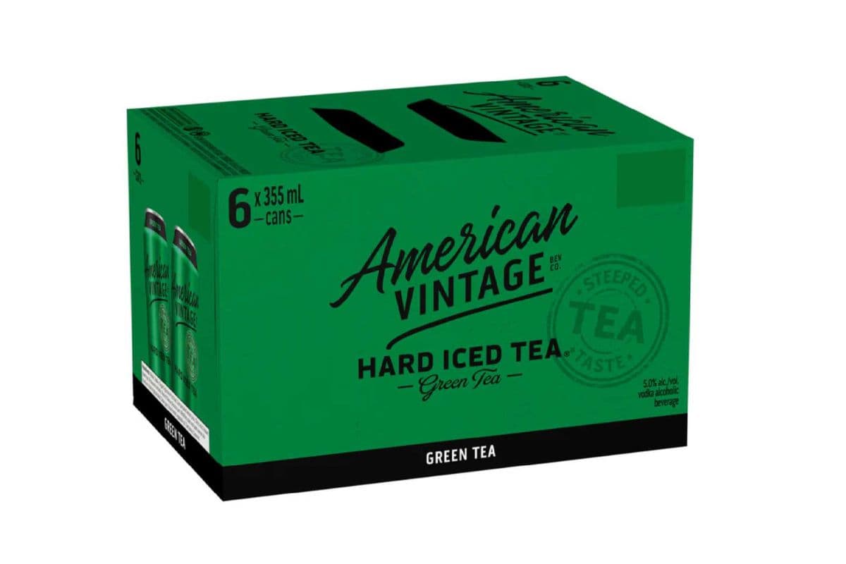 American Vintage Hard Iced Tea - Green Tea (6 x 355 ml)