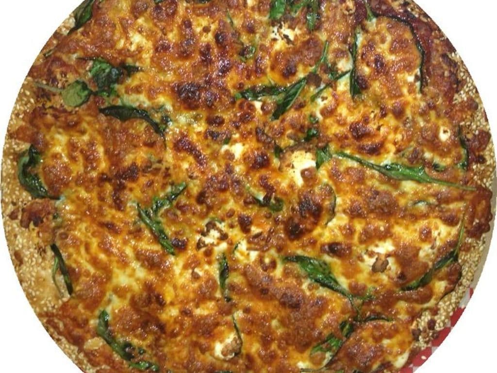 Small 9" 3 Cheese and Spinach Pizza