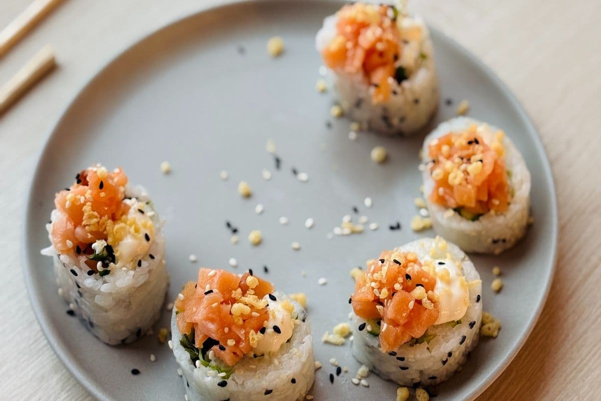 Maki de printemps saumon agrumes