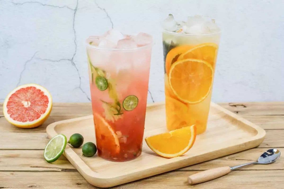Iced Tea with Juice Bubbles (20 oz)