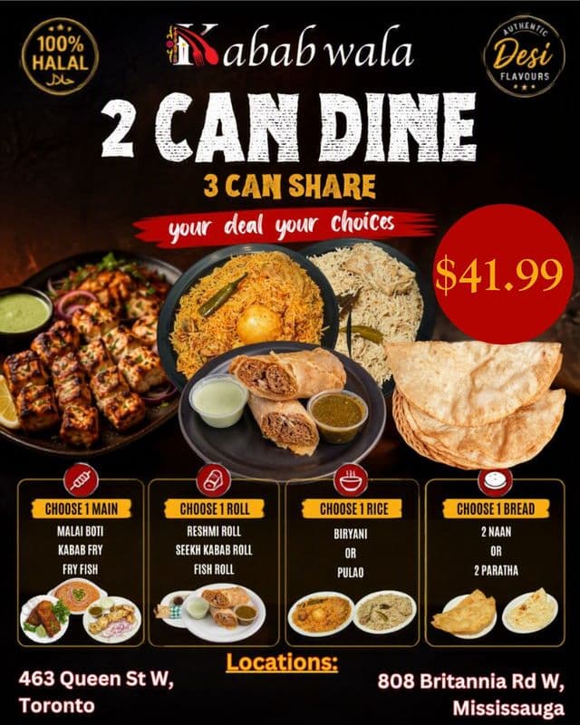 2 Can Dine (3 Can Share) NEW