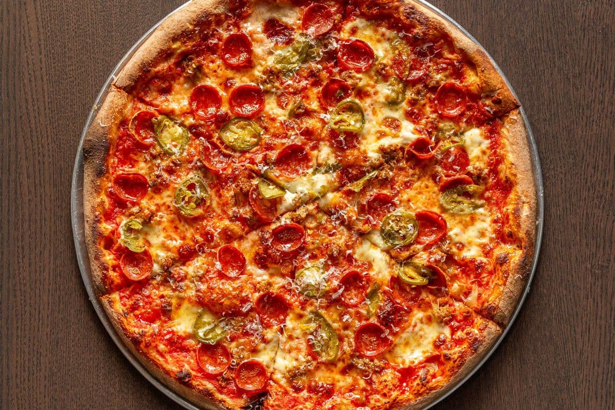 14" Sausage and Pep Pizza