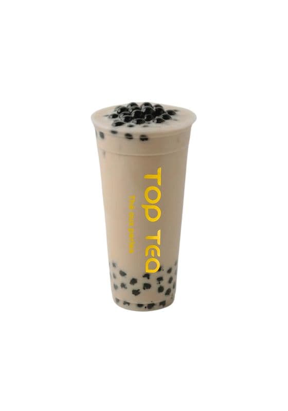 A10 Peach oolong milk tea with tapioca / /Thé au lait Oolong pêche avec tapioca