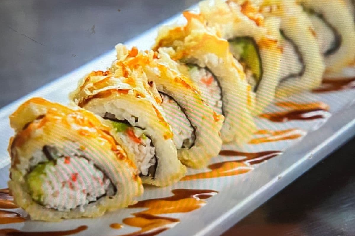 Temp California roll 8pcs （炸加州卷8片）