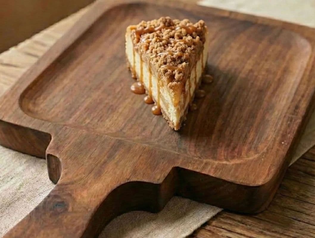 Apple Crumble Cheesecake