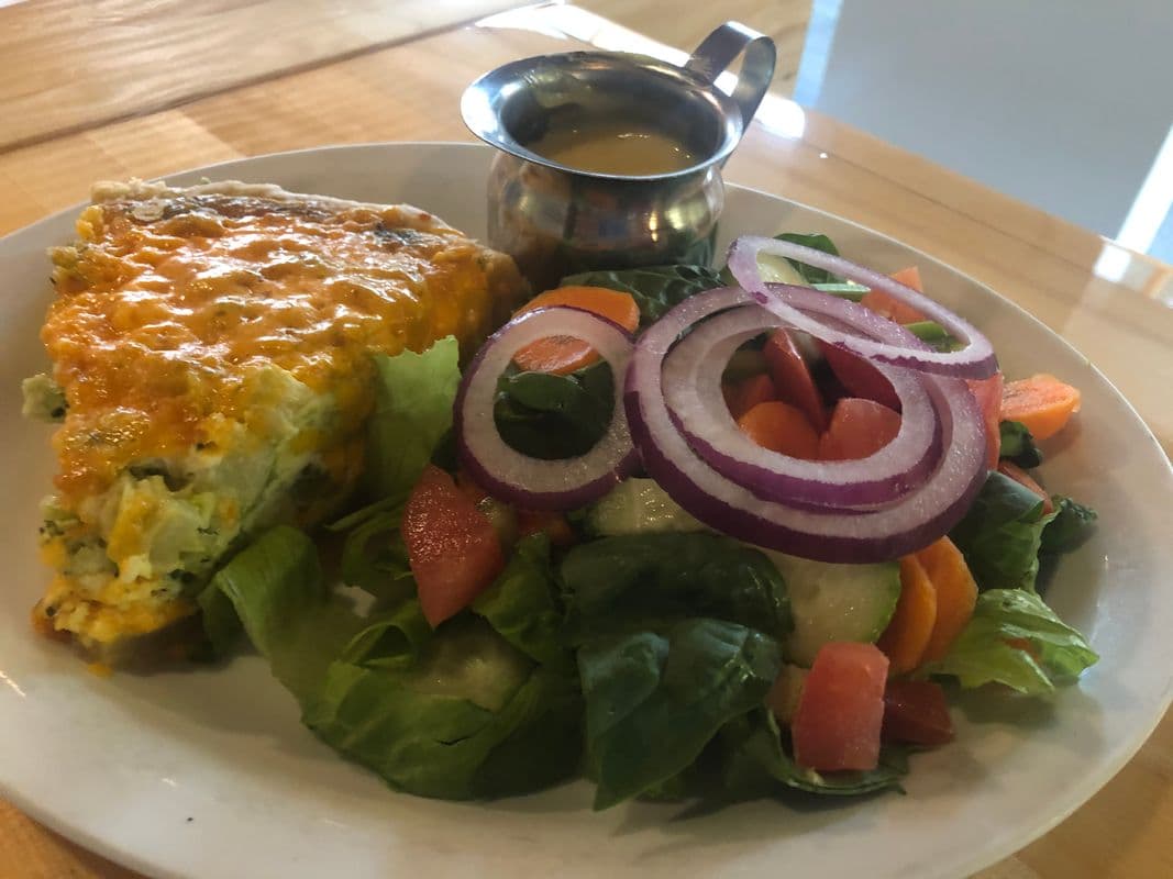 Quiche and Tossed Salad