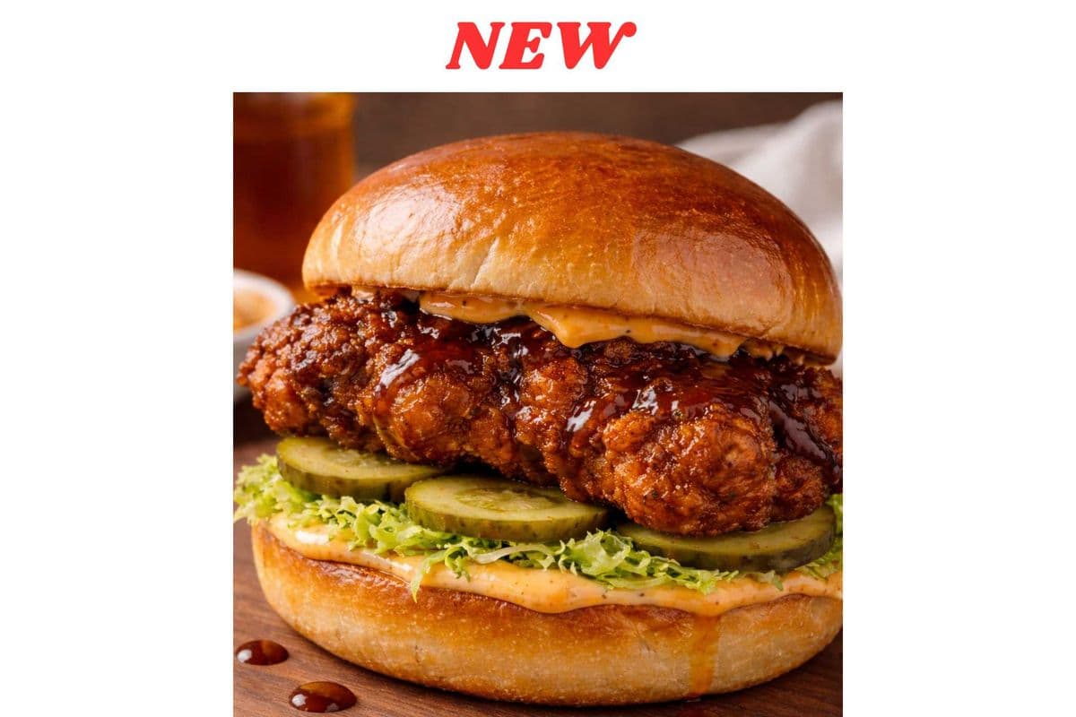 Hot Honey Chicken on Brioche