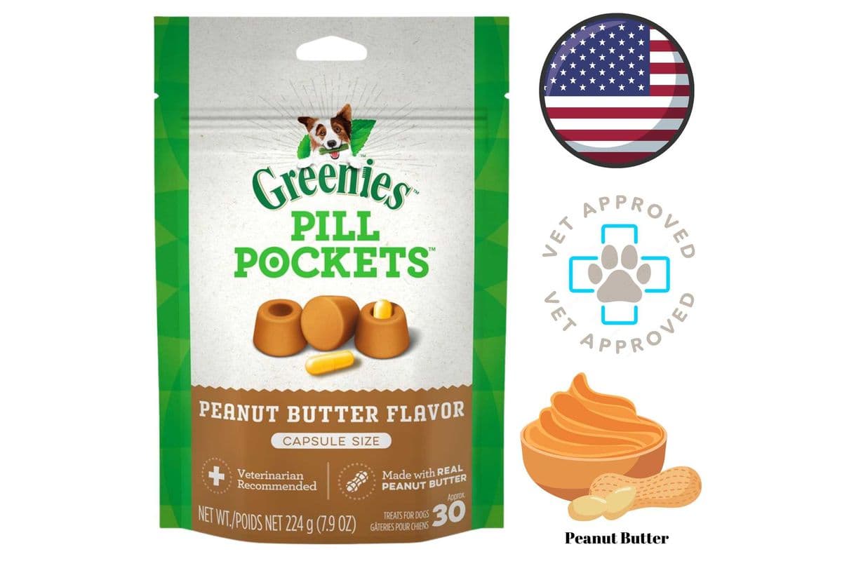 Greenies - Pill Pockets Peanut Butter Dog Treats - 7.9 Oz