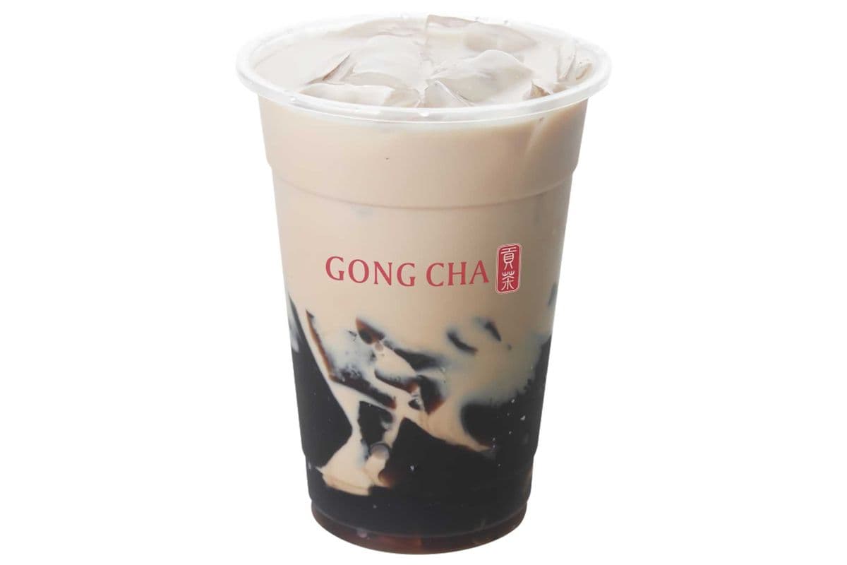 Milk Tea with Grass Jelly