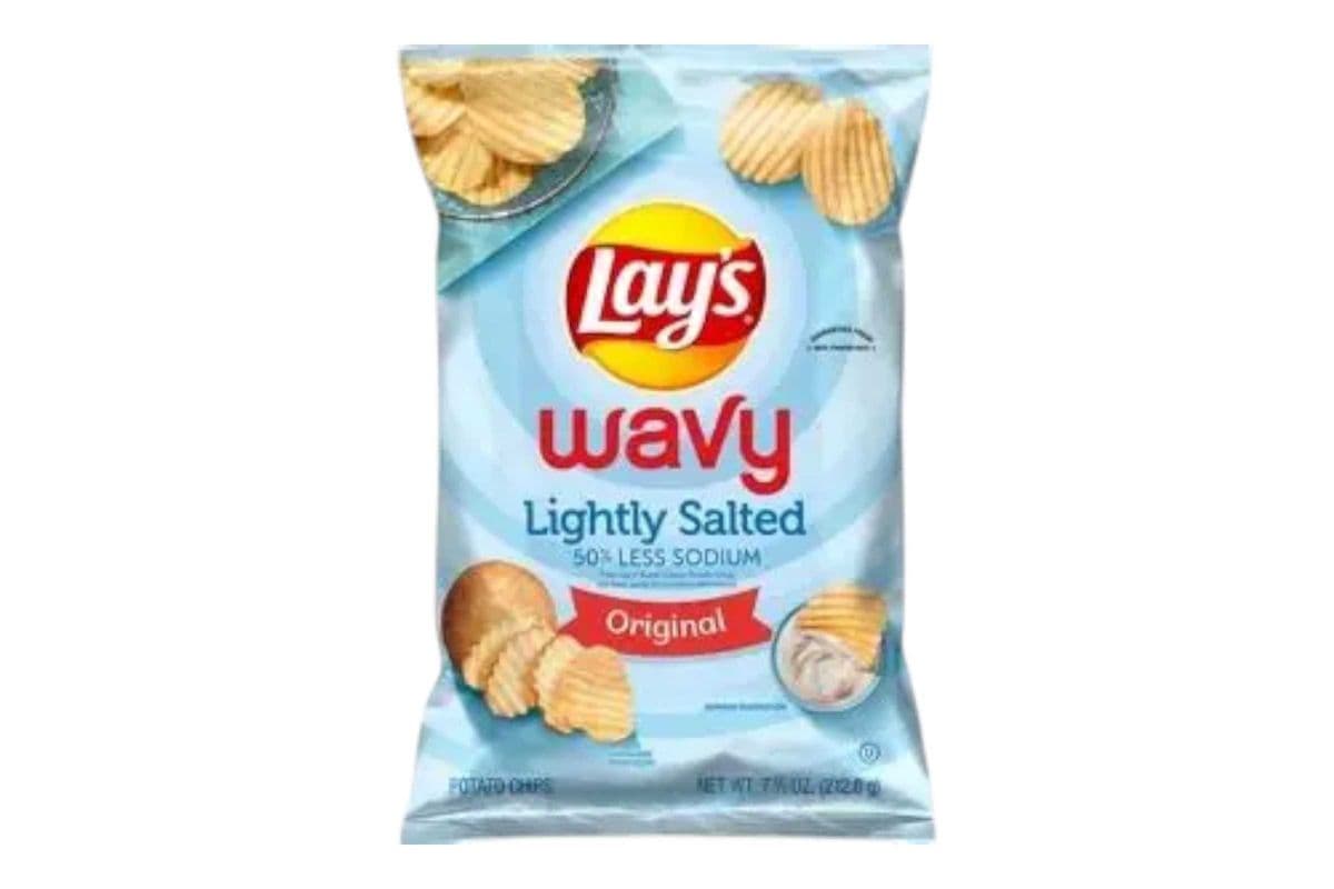 Lays Wavy Lightly Salted (235gm) (280 Cal)