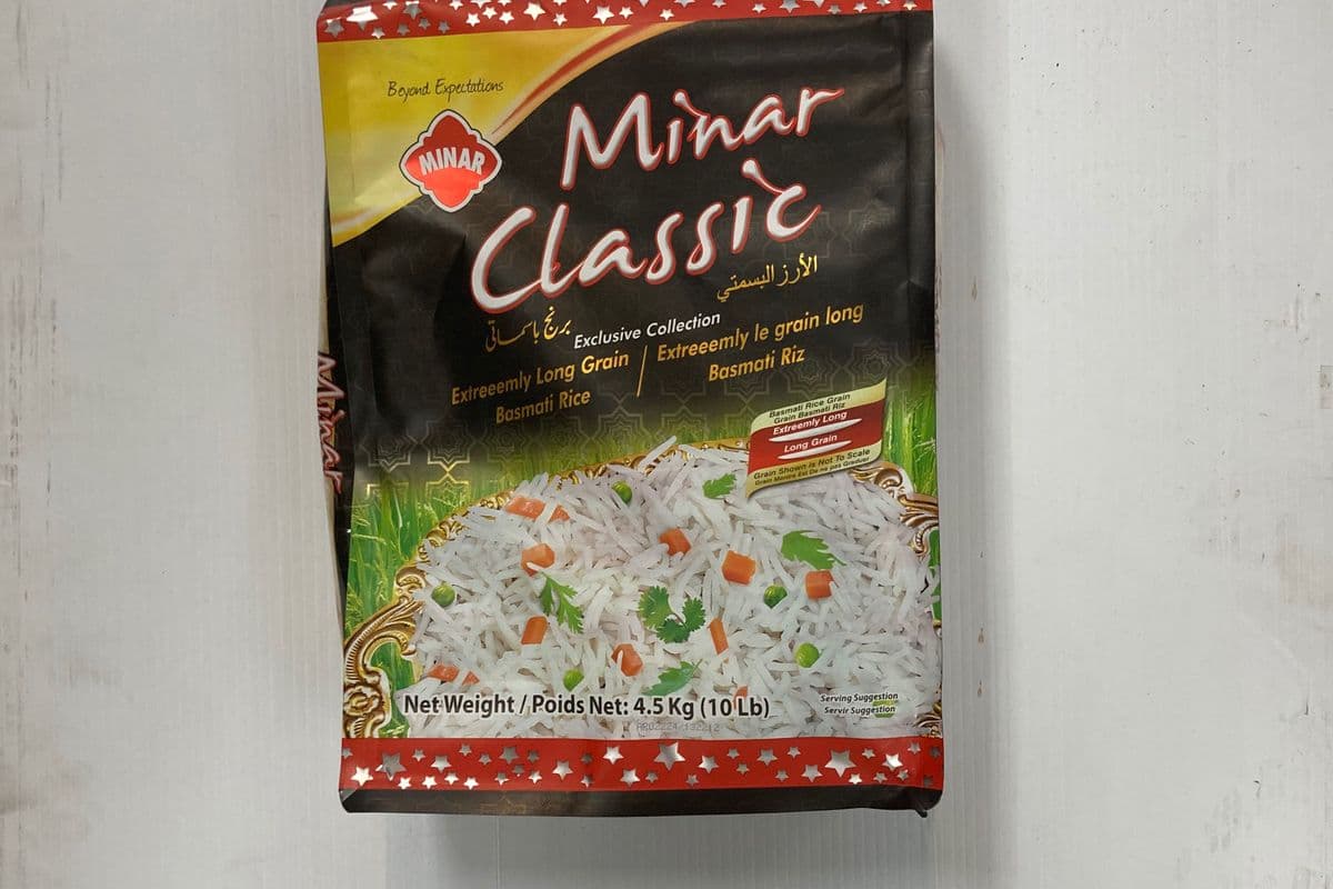 Minar Classic Long Grain Basmati (4.5kg) (160 Cal)