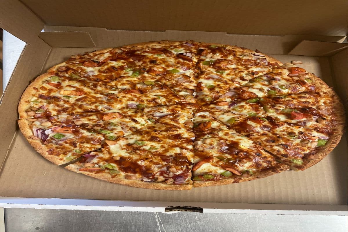 Medium BBQ Chicken Bonanza Specialty Pizza