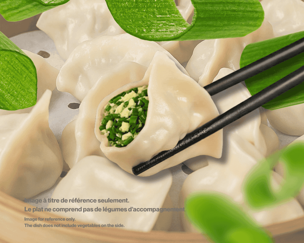 32.Egg & Chive Dumpling / Oeuf & Poireau Xiao Long Bao