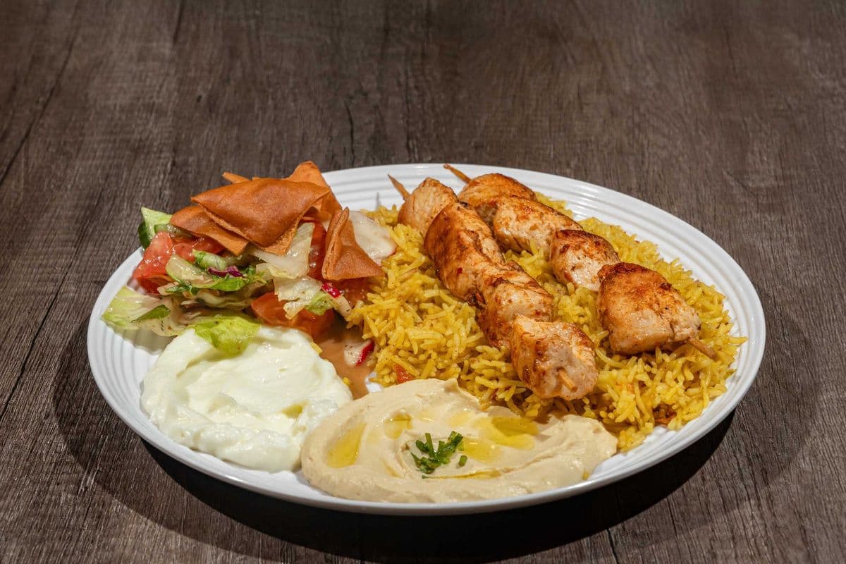 Tawook Plate (2 Skewers)