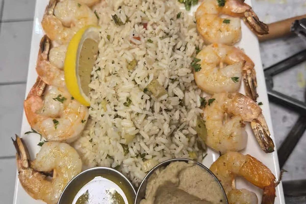 Prawn Souvlaki