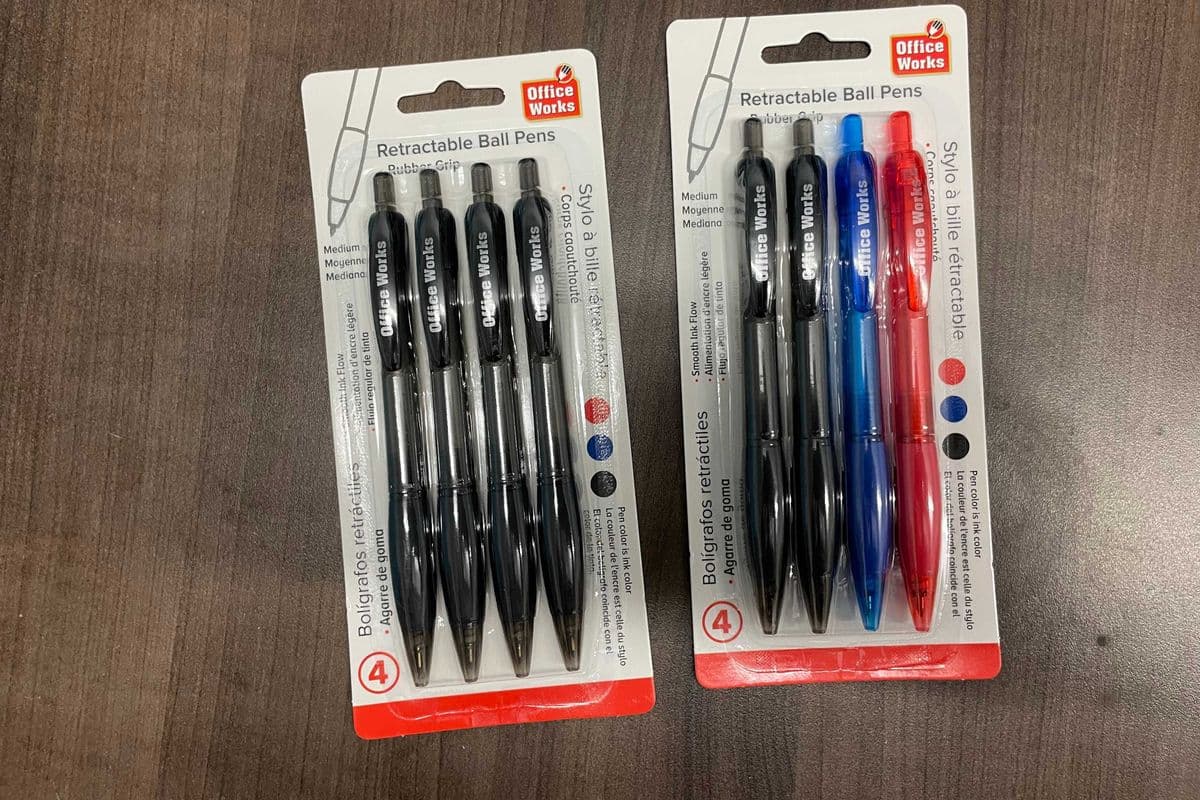 Retractable Pen 4pk (4 Pack)