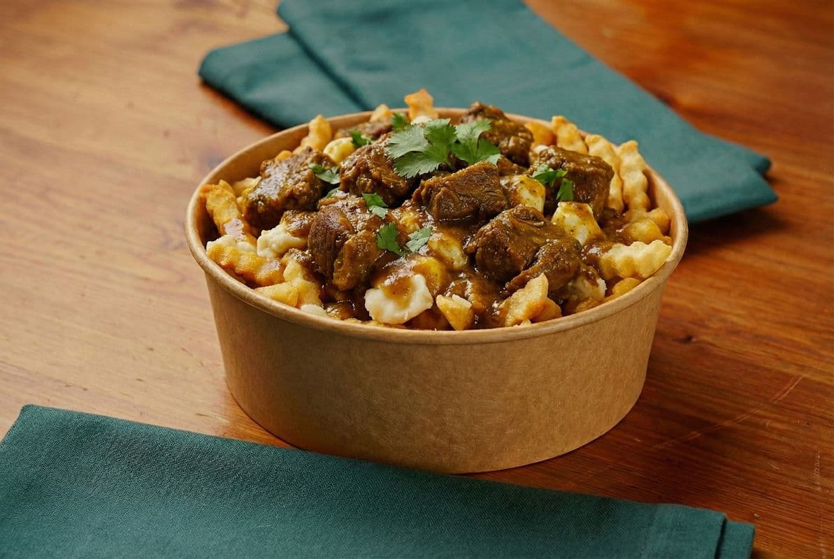Curry Goat  Poutine