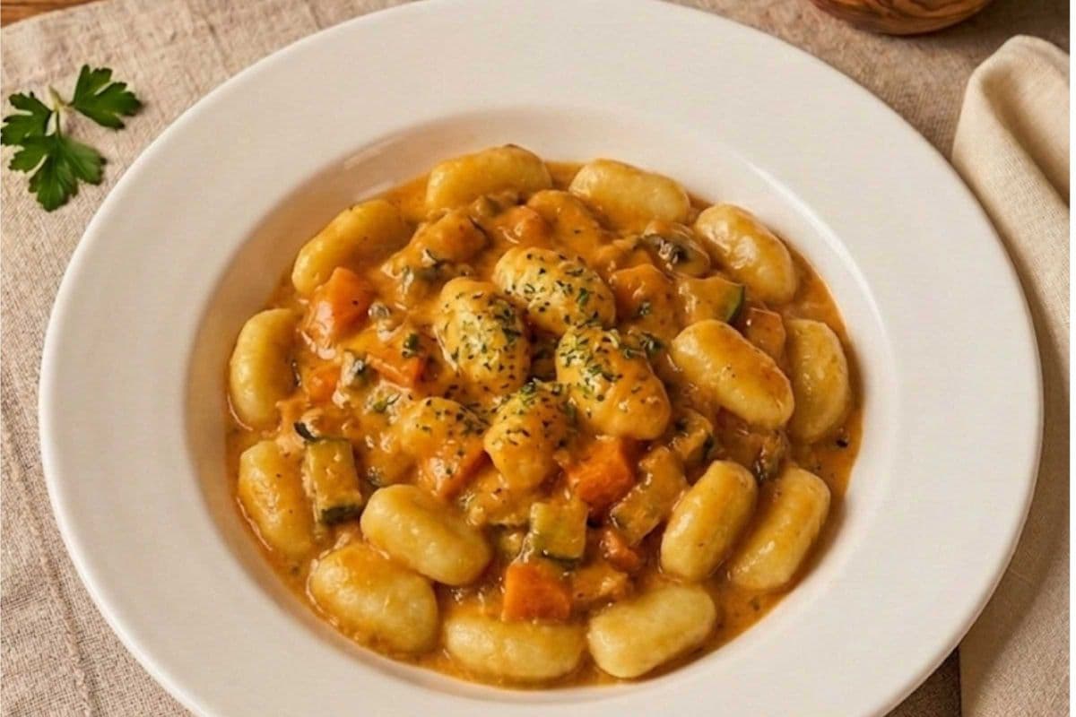Vegetable Rose Gnocchi