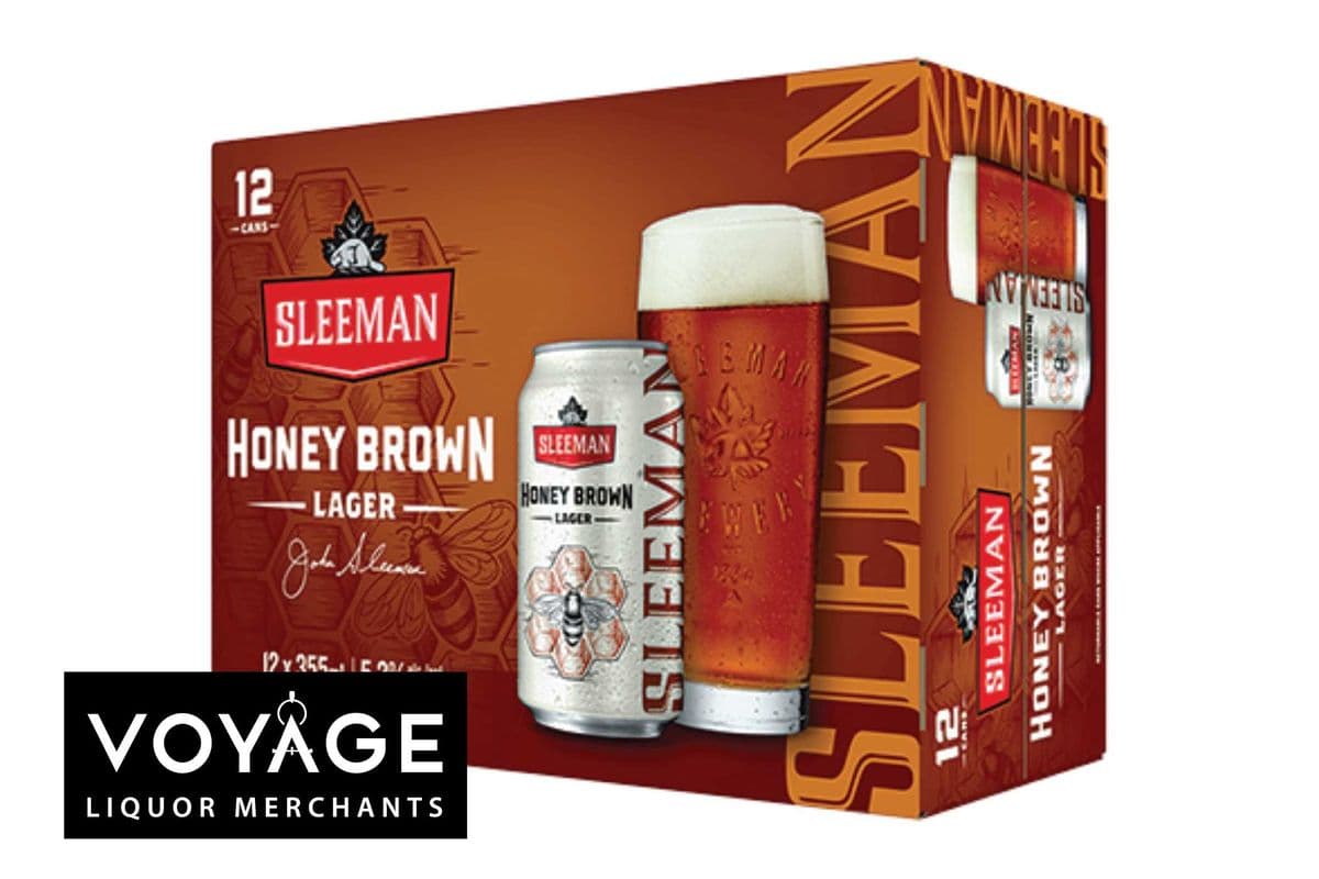 Sleeman Honey Brown Lager Cans (12 x 355 ml)