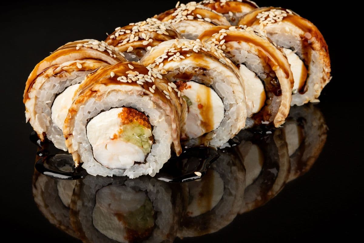 Philadelphia with Eel and Shrimp