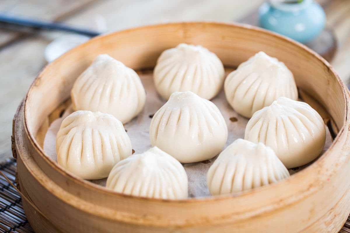 105. Steamed Bun Stuffed with Ground Beef, Carrot, and Onion - 胡萝卜牛肉包(牛肉,胡萝卜,洋葱