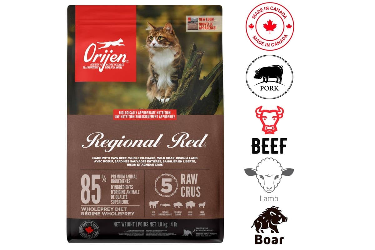 Orijen - Regional Red Dry Cat Food (4 lbs)