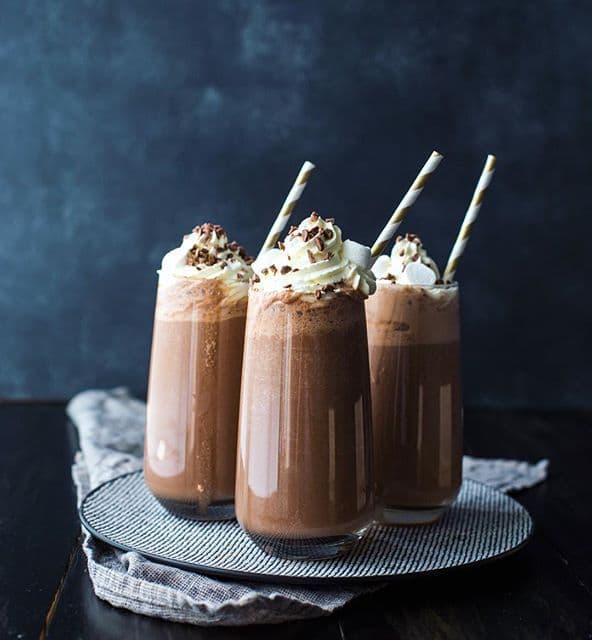 Frozen Hot Chocolate Milkshake