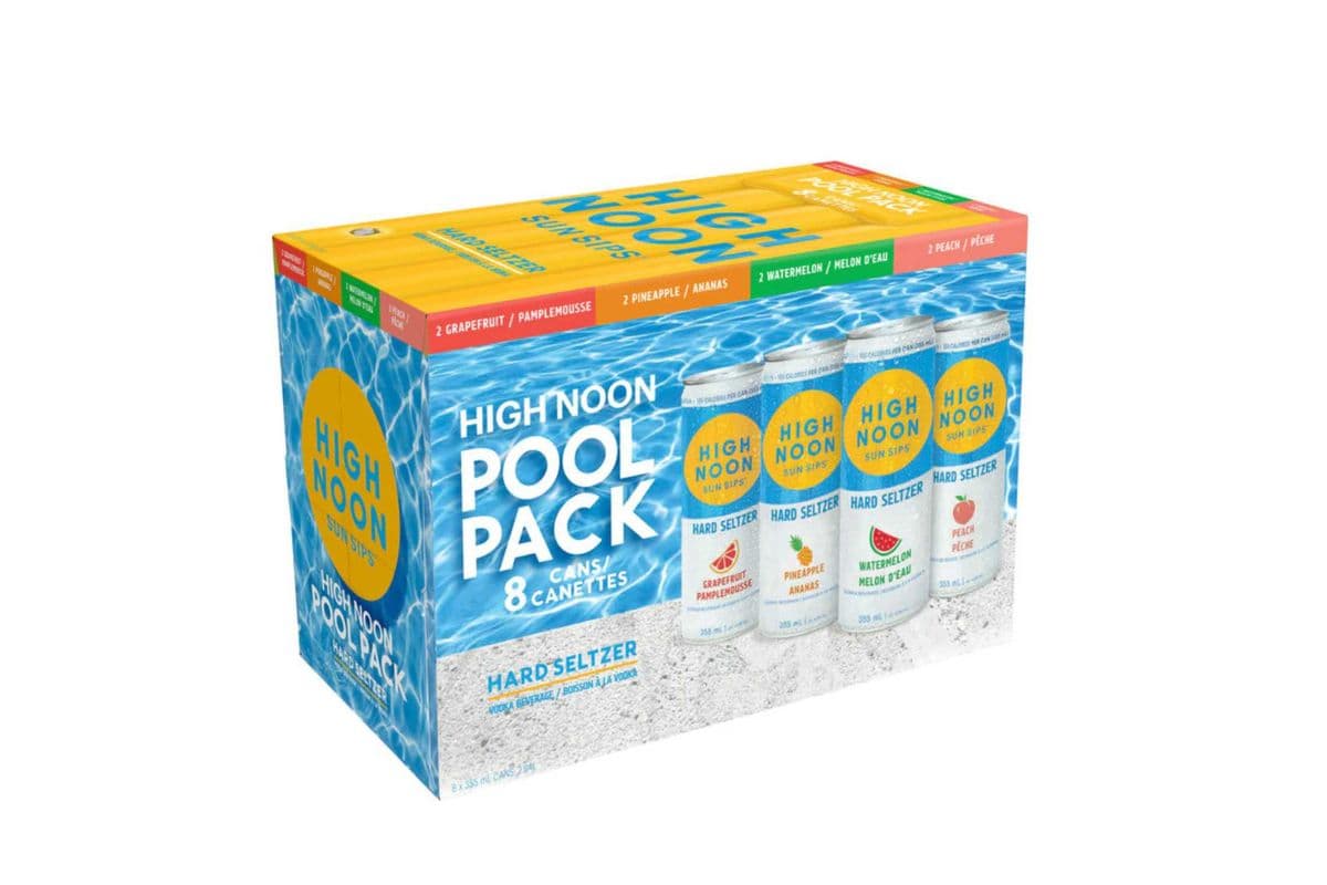 High Noon Hard Seltzer Pool Variety Pack (8 Cans) (8 x 355ml)