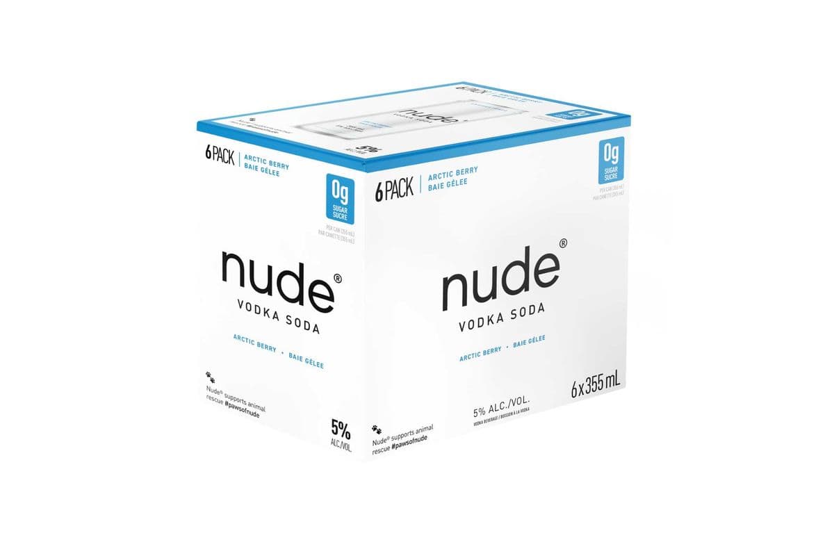 Nude Vodka Soda Artic Berry (6 x 355ml)
