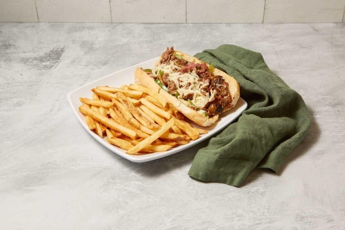 Falafel Philly Cheese Sandwich