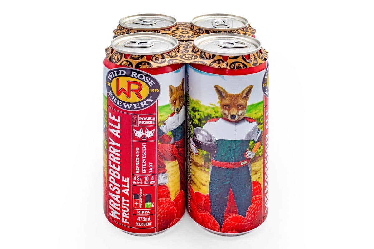 Wild Rose Wraspberry Ale (4 Cans) (1 x 473 ml)