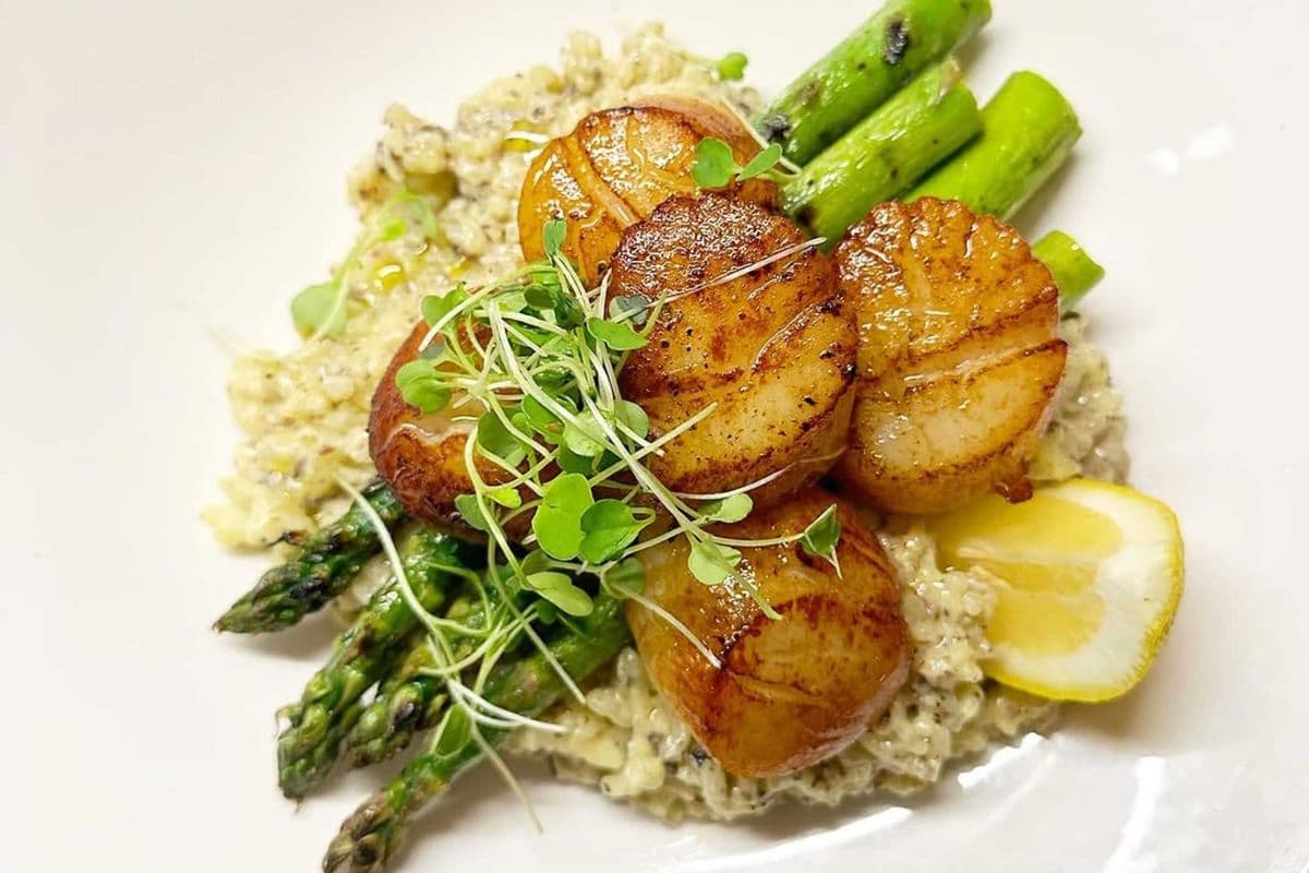 Truffle Mushroom Scallop Risotto