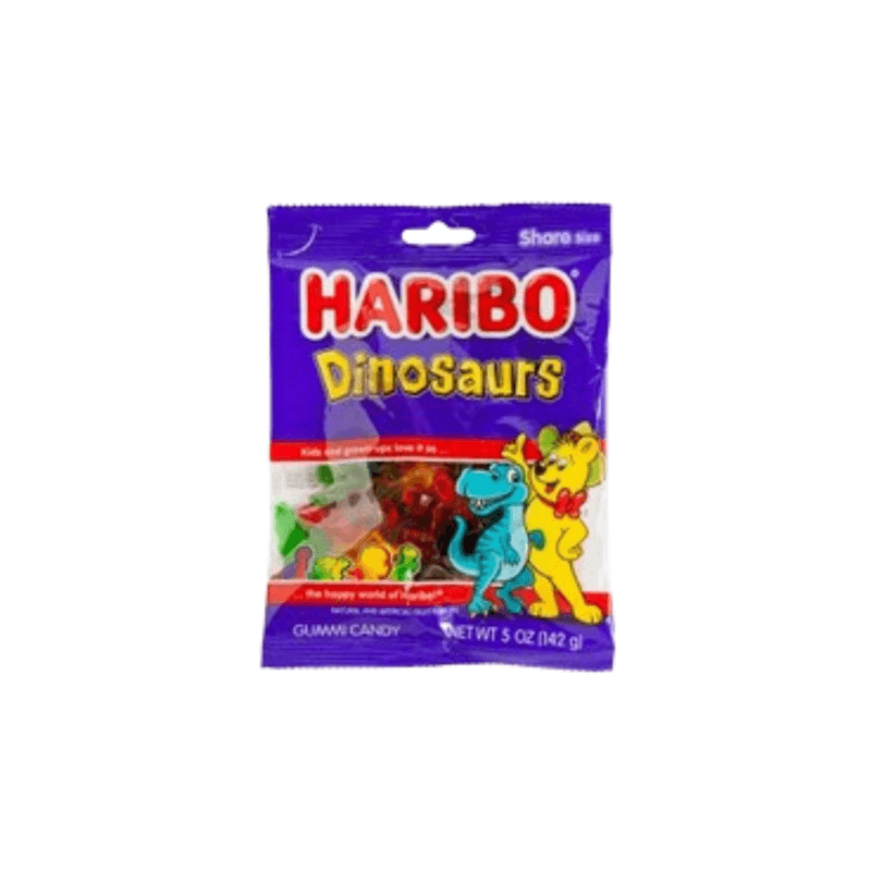 Dinosaurs Haribo Peg Bag - USA (5oz)