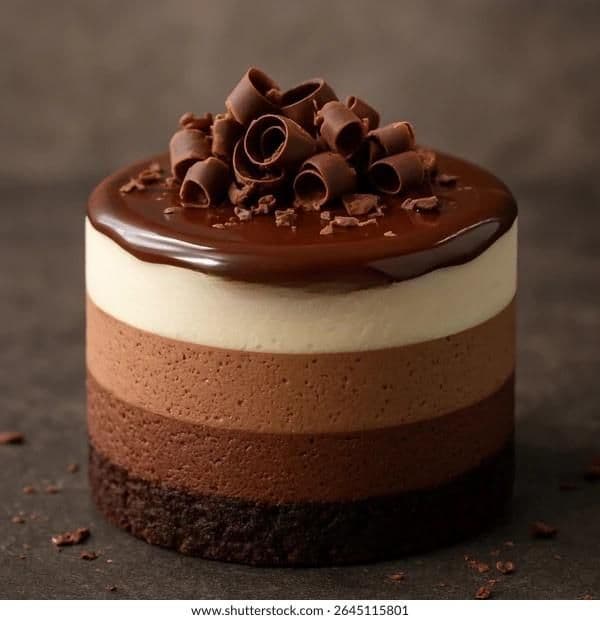 Three Chocolate Moose Cake