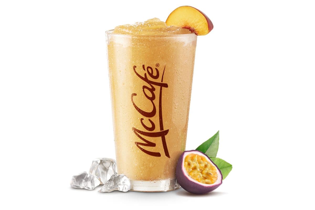 Smoothie pêches-fruits de la passion [260.0 Cal]