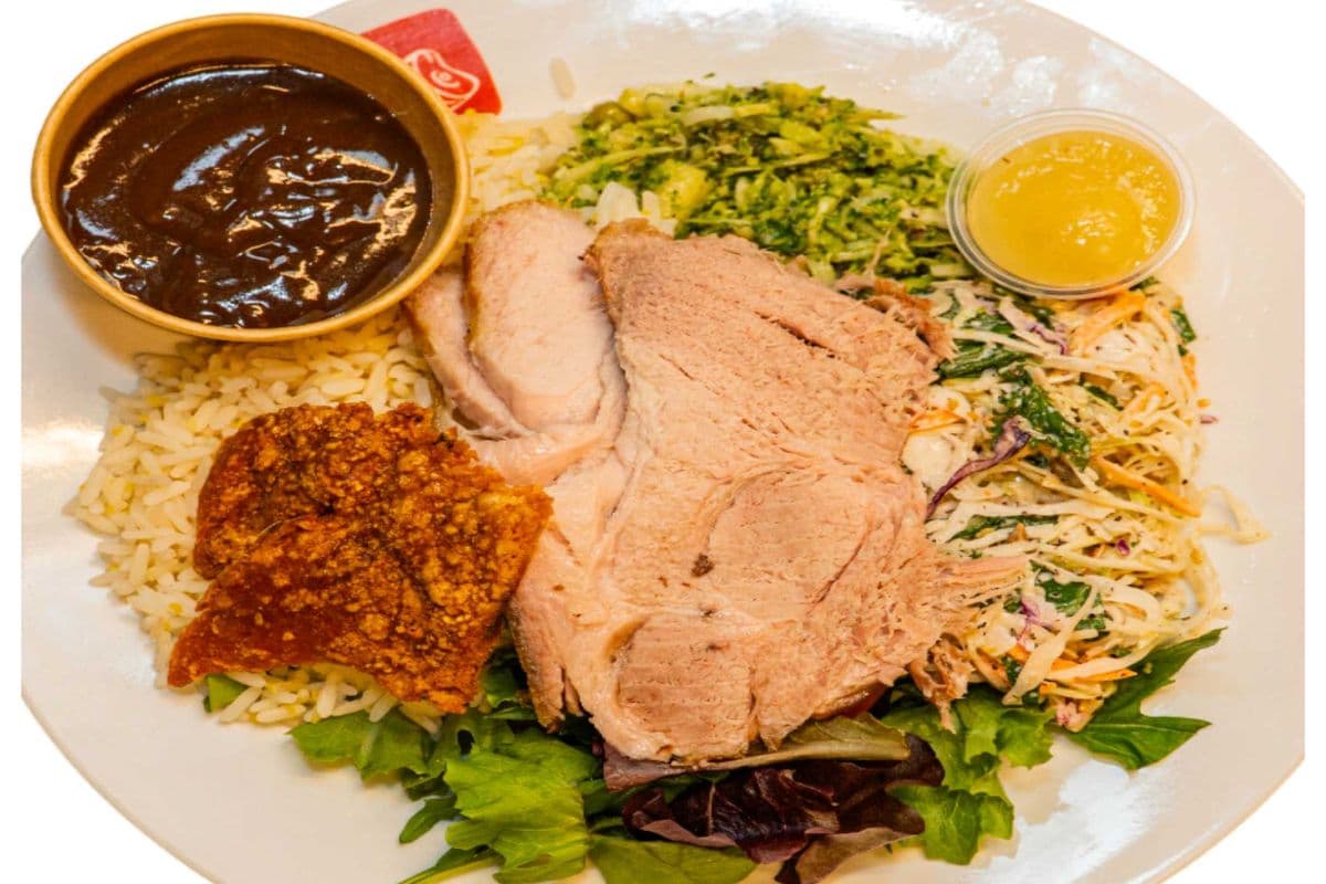 Salad Rice Pork Meal