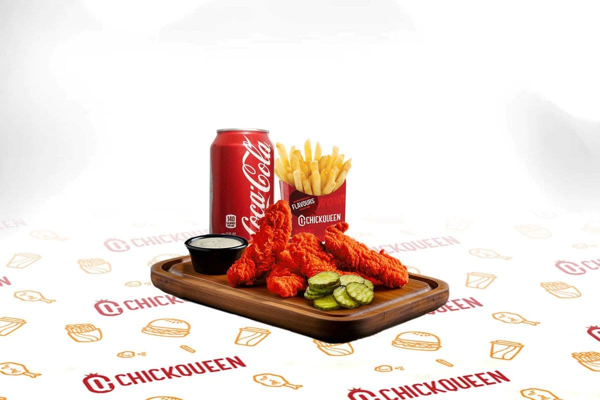 New Nashville Chicken Tenders ( Fries & Drink)