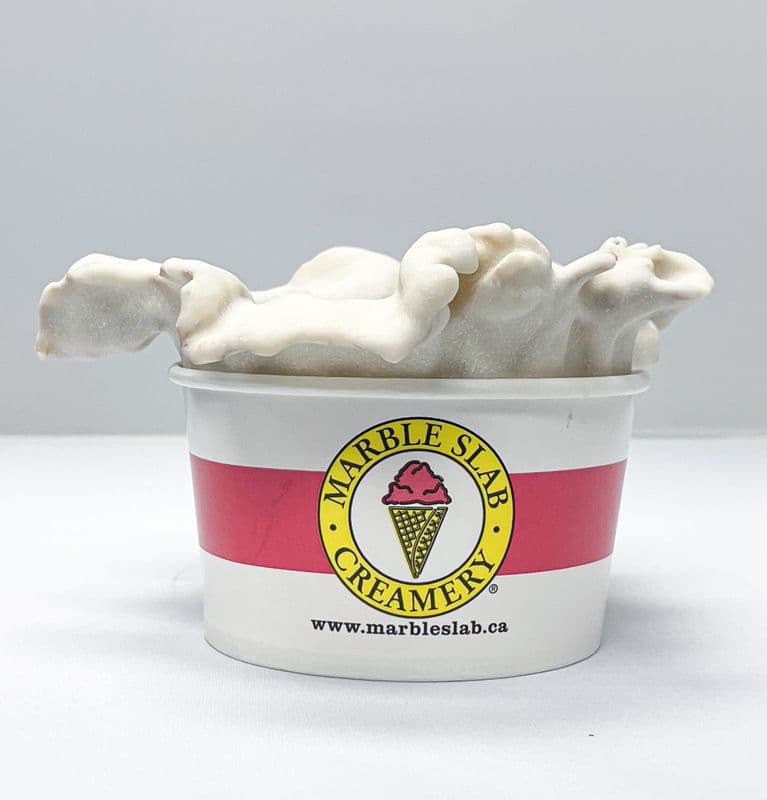 White Chocolate Waffle Bowl