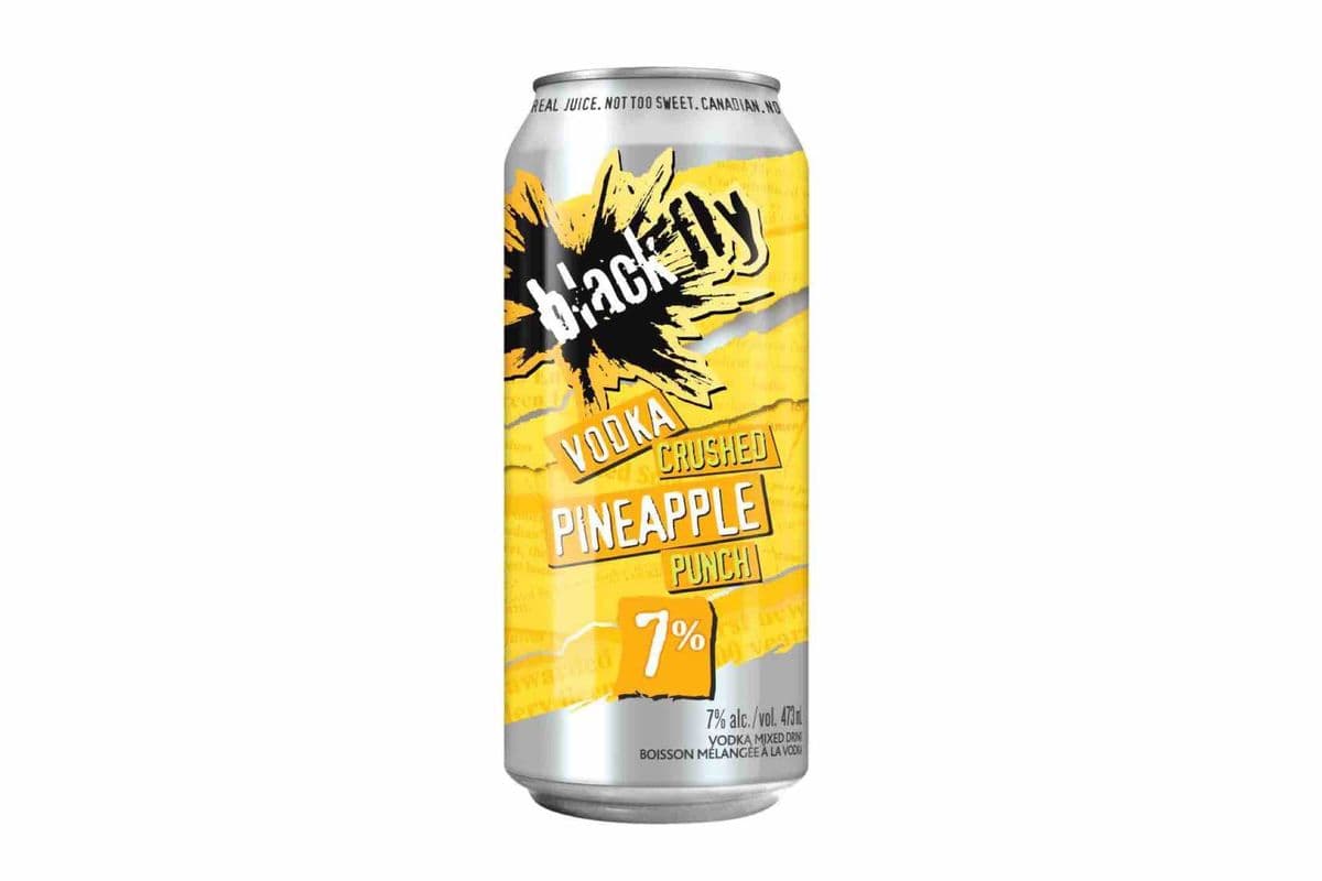 Black Fly Vodka Crushed Pineapple Punch (1 x 473mL Cans)