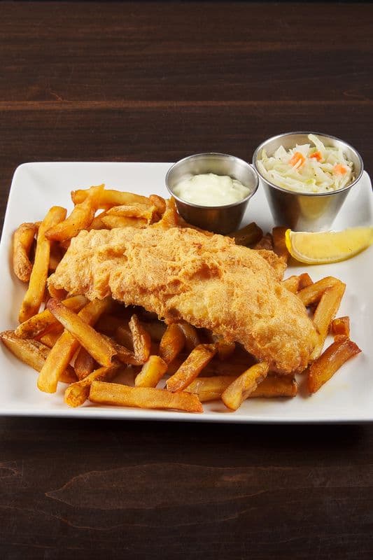 Amber Ale Battered Fish & Chips