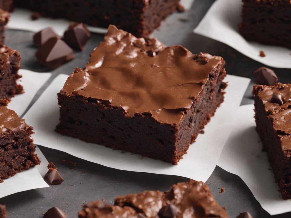 Double Chocolate Fudge Brownie (V)