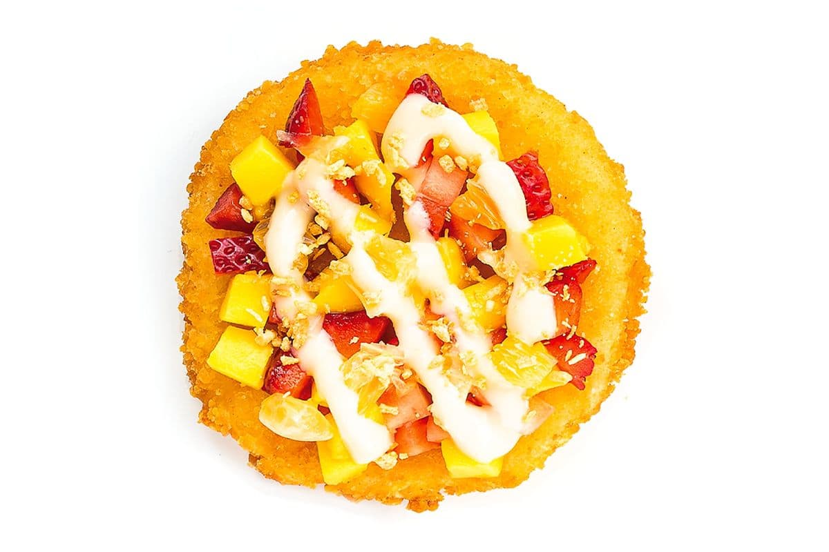 Sushi pizza dessert Jardinière Fruitée / Fruity Sushi Pizza Dessert
