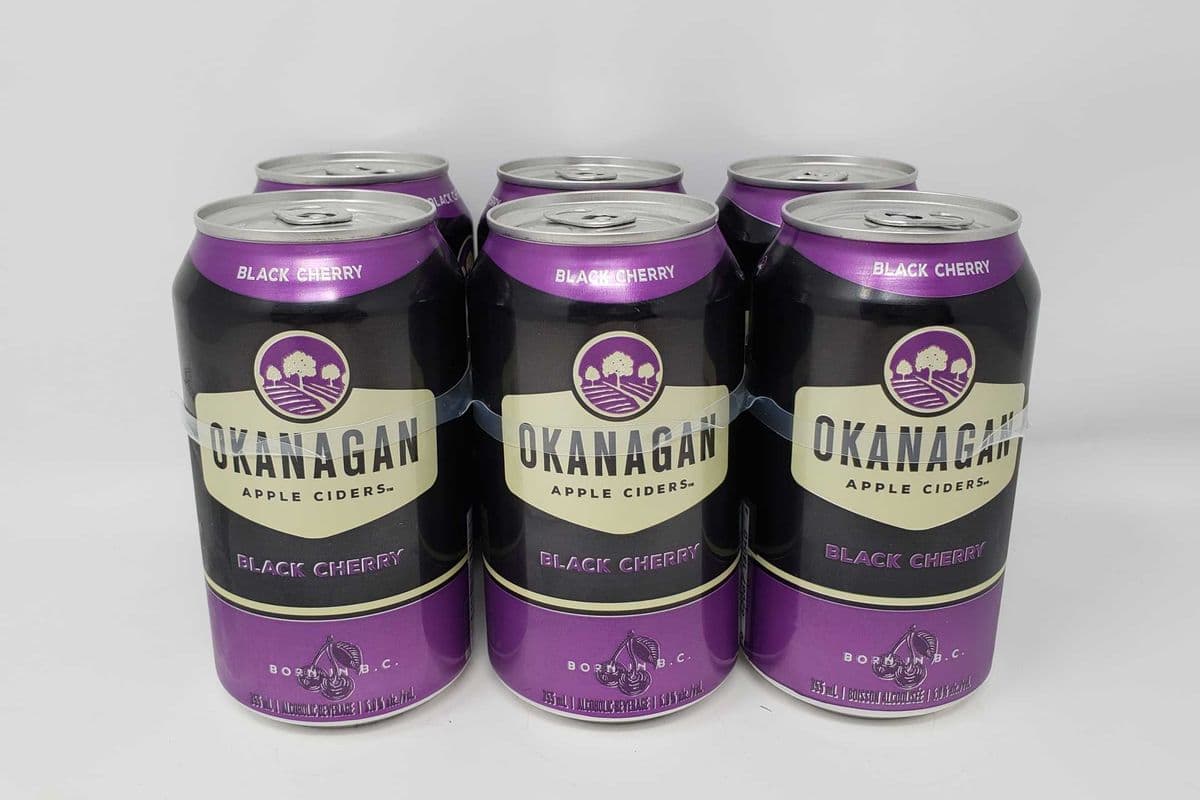 OKANAGAN CIDER -BLACK CHERRY (6 x 355ml Can)