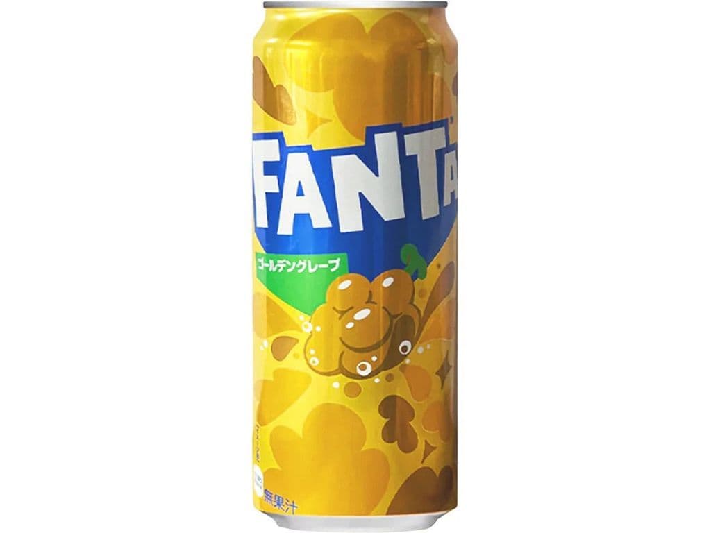 Fanta Golden Grape Japanese Soda Pop 500ml Canned Asian Drink