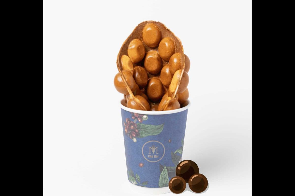 Brown Sugar BoBa Bubble Waffle