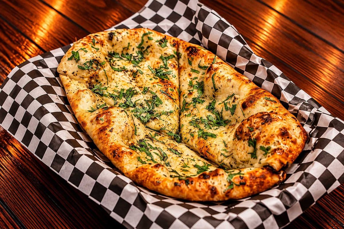 Garlic And Basil Naan