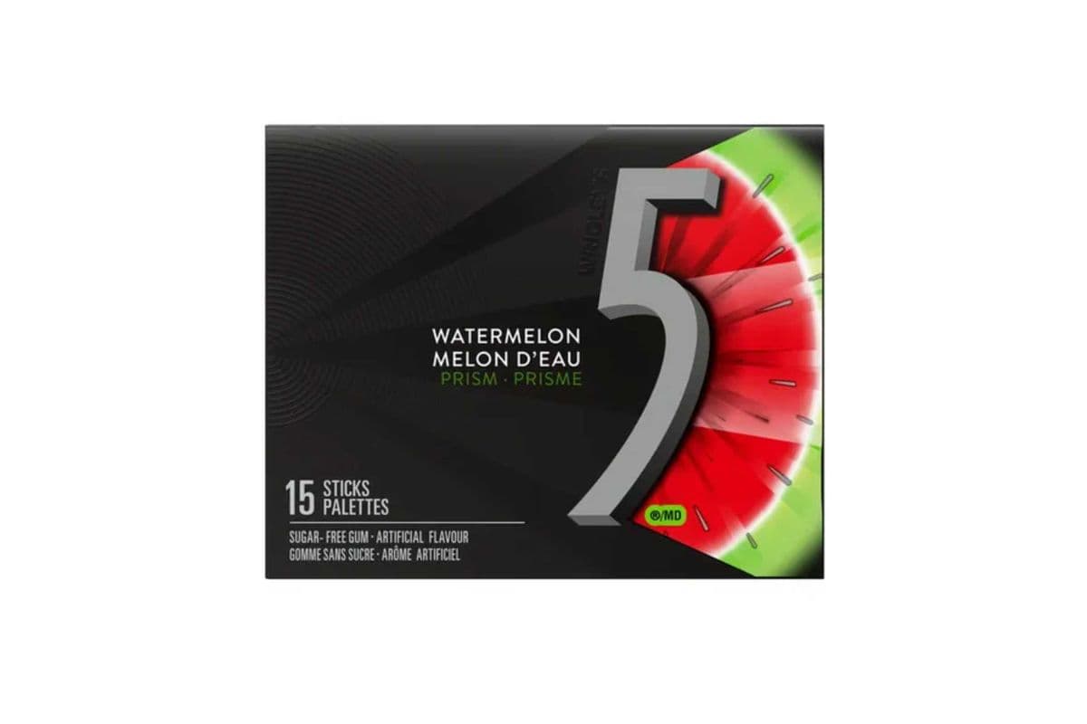 5 Gum Prism Watermelon