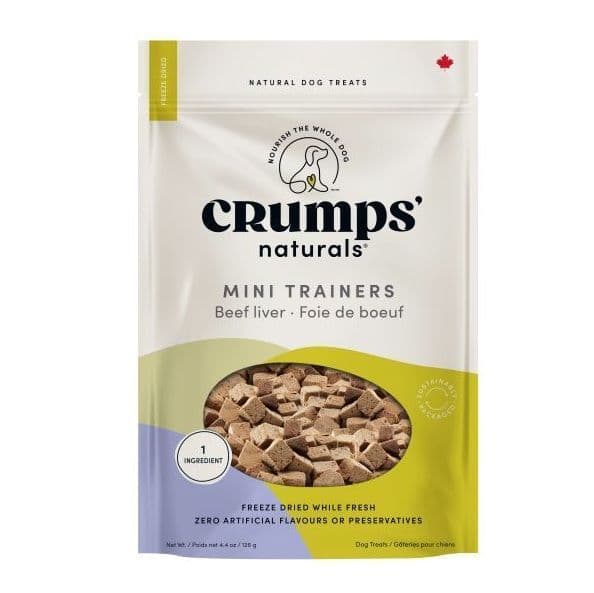 Crumps Mini Trainers Freeze Dried Beef Liver Dog 126g