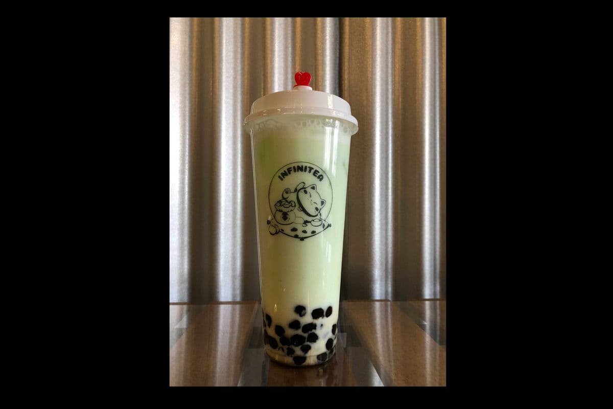 25. Honeydew Boba Tea (16 oz or 23 oz)